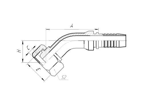 Фитинги Dk Исполнения 45° Фитинги Dk Исполнения 45°